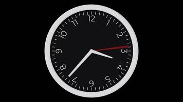 Timelapse of a White and Black Analog Clock video