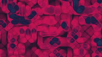 Abstract geometric mosaic background featuring deep pink and blue tones Perfect for tech designs event invitations or modern celebration visuals with a futuristic and artistic style video