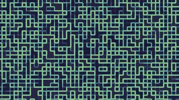 High-tech geometric grid pattern in green and blue tones featuring abstract square lines Perfect for tech designs futuristic posters science projects and digital backgrounds for events video