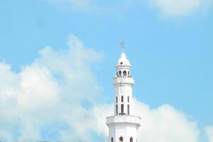 Beautiful mosque dome in sunny weather in the morning photo