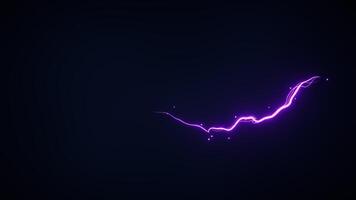 Abstract glowing wave lines and shiny particles, 3d rendering. video