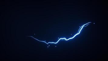 Abstract glowing wave lines and shiny particles video