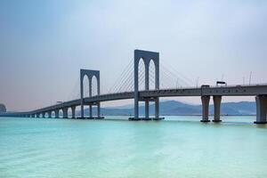 View of Sai Van Bridge in Macau photo