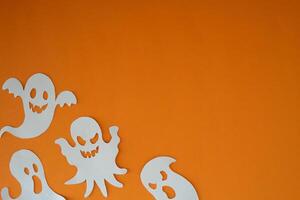 Ghost ornament for copy space backdrop photo