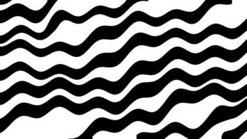 Animated black and white background wave lines video