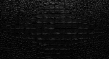 Elegant dark crocodile leather texture background for luxurious designs photo
