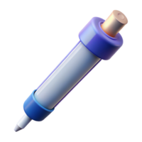bolradiant Insulin pen, pre-fillewith insulin, needle attached, studio lighting, front view, isolateon transparent background,high-resolution product photography precision png