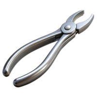 passionate striking Forceps, stainless steel, toothetips, studio lighting, top-down view, isolateon transparent background,high-resolution product photography expertly shot png
