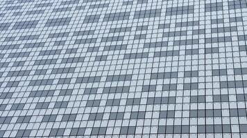 A Contemporary Architectural Facade Embellished with an Intricate Mosaic Pattern Design photo