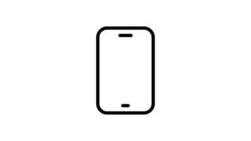 Animated a whimsical open book magically appears on a smartphone screen video