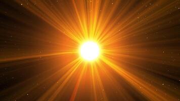 Bright Sun with Rays Background video
