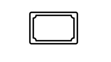 Animated a certificate with three stars and a seal perfect for recognition video