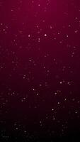 Abstract red background with golden particles in motion. video