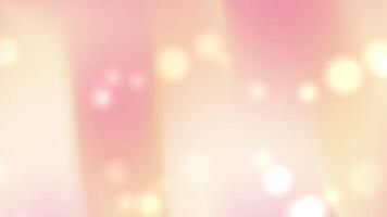 Gentle pastel yellow pink gradient background with bokeh light effects for designs suitable for background video