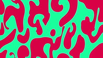 A red and green abstract pattern with swirls video