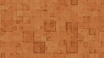 Artistic square-patterned background in vibrant orange hues for creative projects suitable for background video