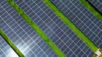 Scenic Drone View of Solar Power Station Producing Clean Electricity for Sustainable Development video
