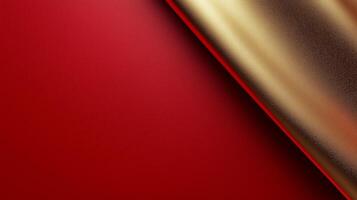 Red and gold background, textured metal, elegant design, minimalism, stylish color combination. photo