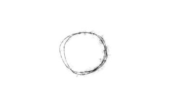 A drawing of a circle with a line drawn around it video