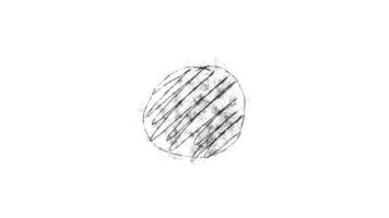 A drawing of a circle with lines drawn on it video