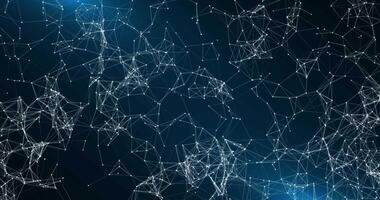 Plexus. Movable interlacing of dots and lines. Looping seamless animation.111 video