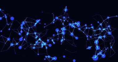 Plexus. Movable interlacing of dots and lines. Looping seamless animation.10 video