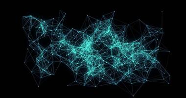 Plexus. Movable interlacing of dots and lines. Looping seamless animation.9 video