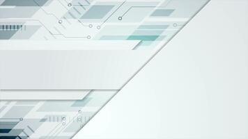 Grey blue abstract technology background video