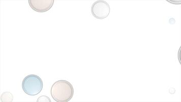 Abstract light colors circles animation video