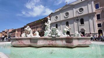 Amazing Navona Square at Rome Lazio in Italy.. Outdoor Touristic. video