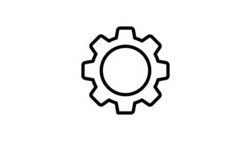 Animated gear with the word seo inside spins and shines video