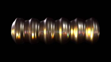 Animation Of Glowing Shape Against Black Background video