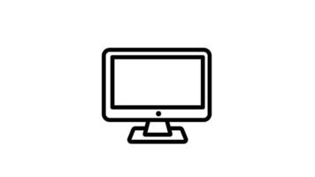 Animated computer monitor displaying a glowing dollar sign video