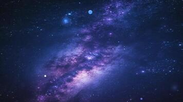 Milky Way galaxy filled with stars background, ideal for spacethemed designs, astronomy publications, or cosmic backgrounds in various projects. video