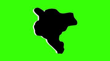 green screen 3d map of Addis Ababa in Ethiopia video