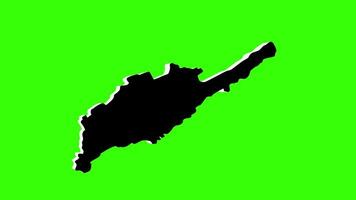 green screen 3d map of Arboye in Ethiopia video