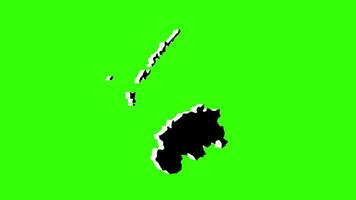green screen 3d map of Ba in fiji video