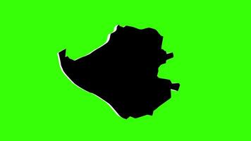 green screen 3d map of Nausori in fiji video