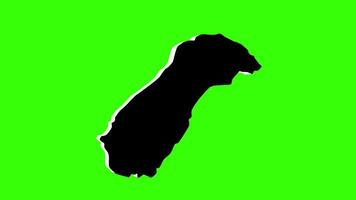 green screen 3d map of Nadi in fiji video