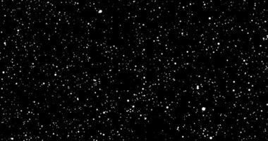 Chaotically moving white particles on a black background. Abstract background.2 video