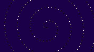 Dark Violet Spiral Dotted Background Animation video
