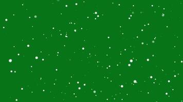Abstract dust particles sparkles green screen background video