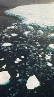 CGI Panoramic view of big Glacier at Alaska video