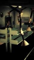 CGI old dark vintage computing laboratory video