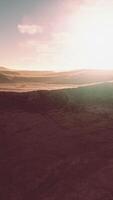 CGI Panorama of red dunes and mountains video