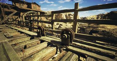Realistic CGI Mining Site in Ruins video