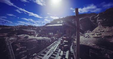 Realistic CGI of Rust and Ruin Mining Site video