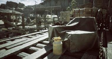 Realistic CGI of abandoned mining site video