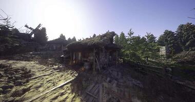 Cinematic CGI of a thatched cottage video