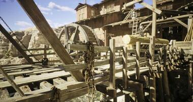 Hyperealistic CGI Mining Site in Ruins video
